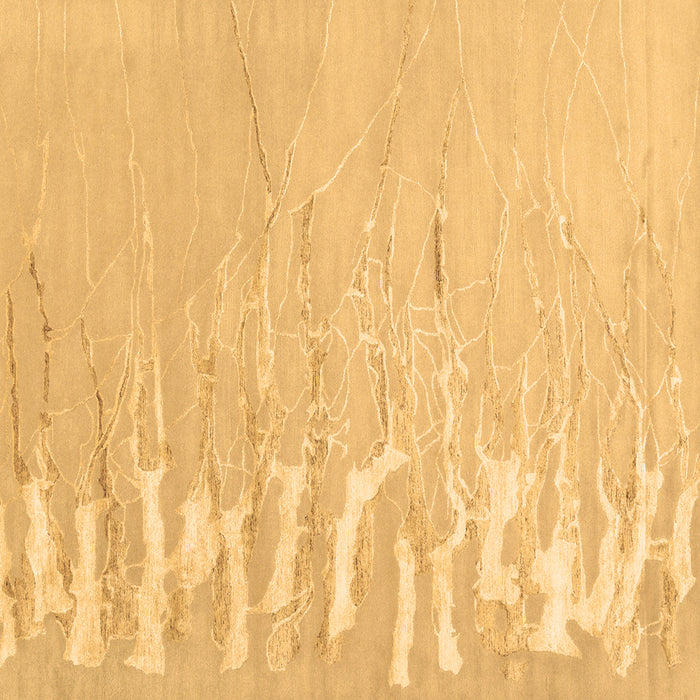 Square Abstract Brown Contemporary Rug, con2296brn