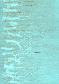 Abstract Light Blue Contemporary Rug, con2296lblu