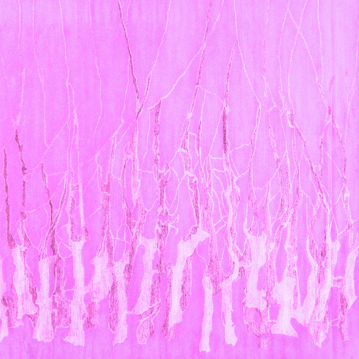 Square Machine Washable Abstract Purple Contemporary Area Rugs, wshcon2296pur