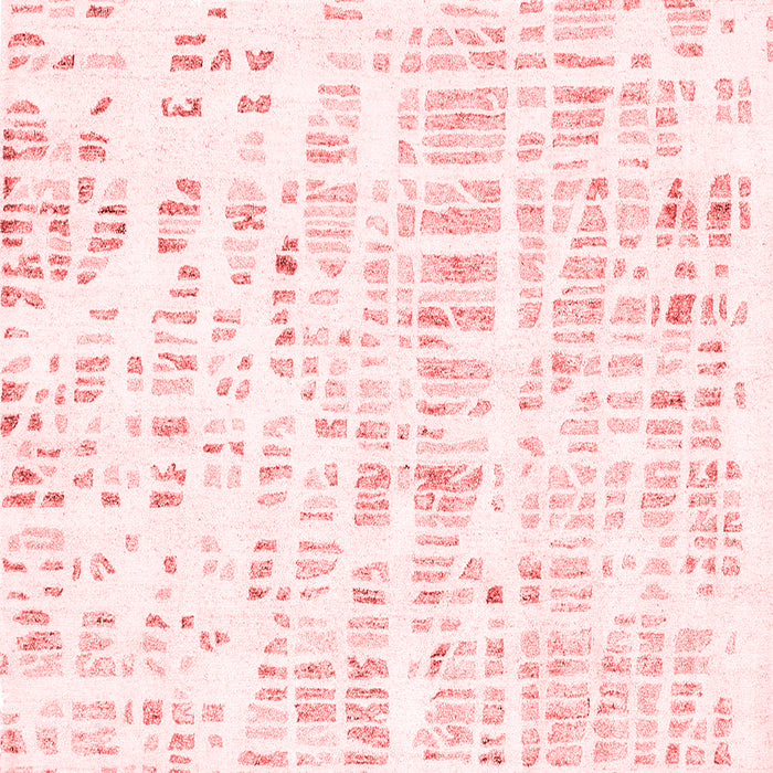 Machine Washable Solid Red Modern Rug, wshcon2297red