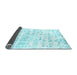 Sideview of Solid Light Blue Modern Rug, con2297lblu