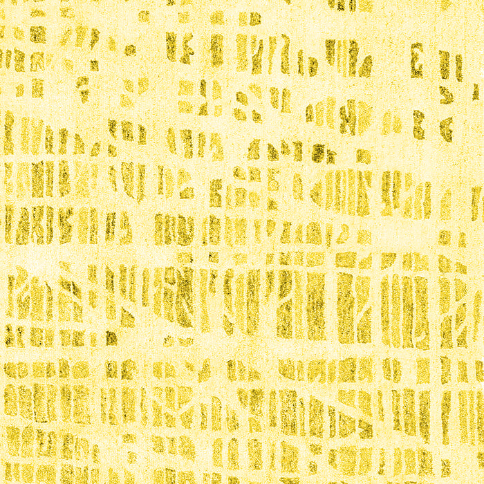 Solid Yellow Modern Rug, con2297yw