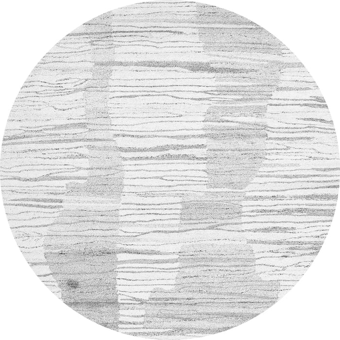 Square Solid Gray Modern Rug, con2298gry