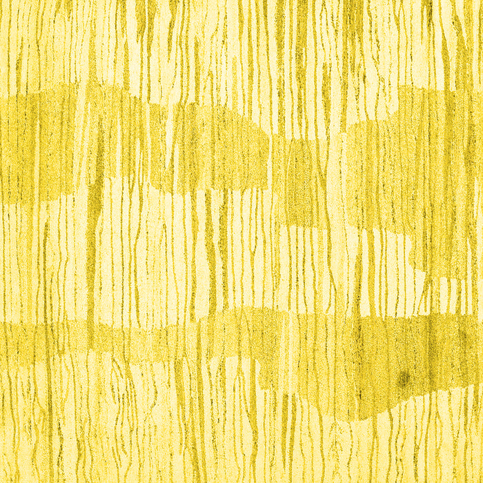 Square Solid Yellow Modern Rug, con2298yw