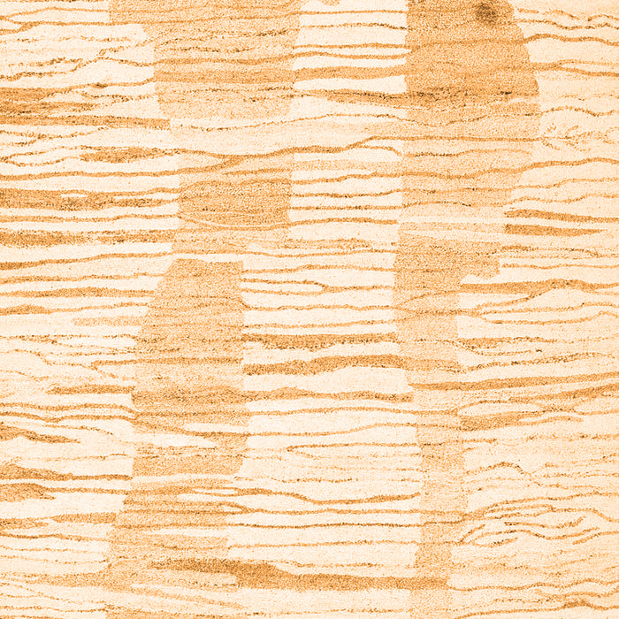 Solid Orange Modern Rug, con2298org