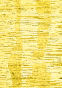 Solid Yellow Modern Rug, con2298yw