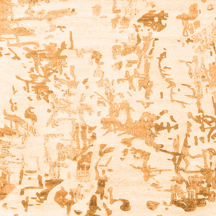 Serging Thickness of Solid Orange Modern Rug, con2299org