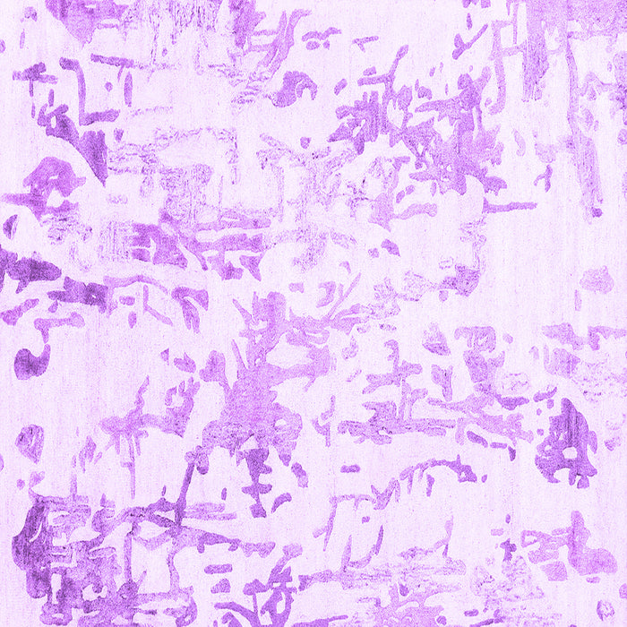 Square Solid Purple Modern Rug, con2299pur
