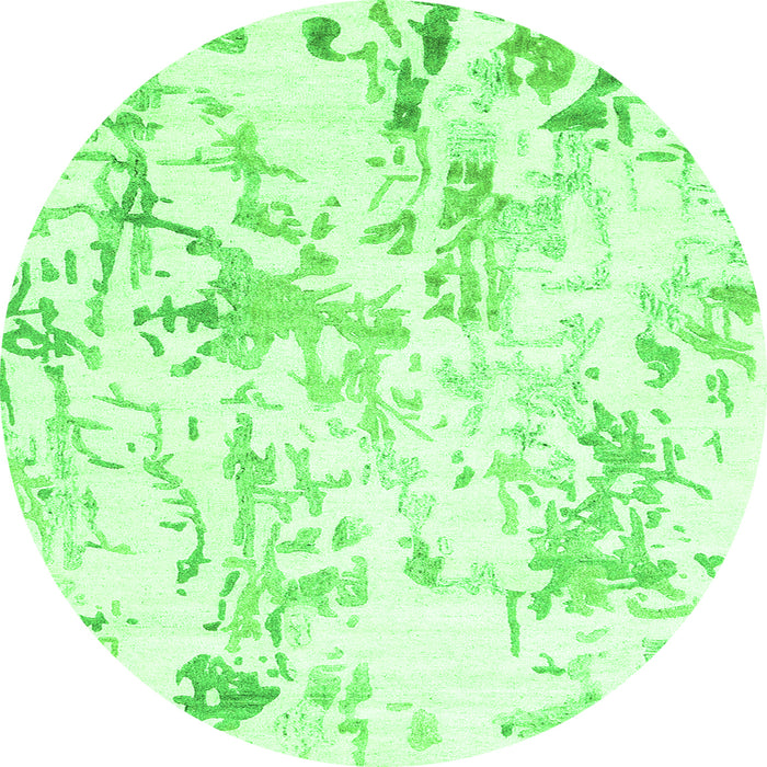 Square Solid Green Modern Rug, con2299grn