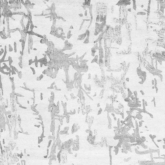 Serging Thickness of Machine Washable Solid Gray Modern Rug, wshcon2299gry