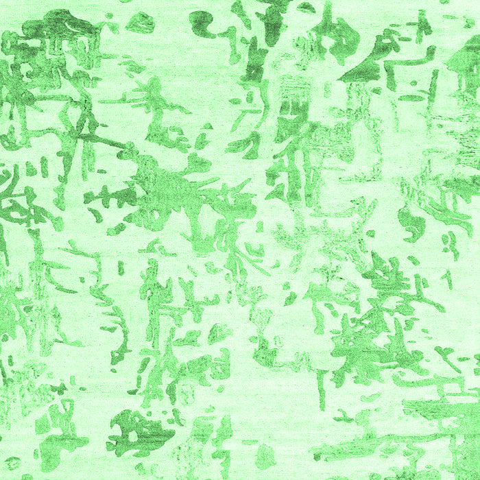 Square Solid Emerald Green Modern Rug, con2299emgrn