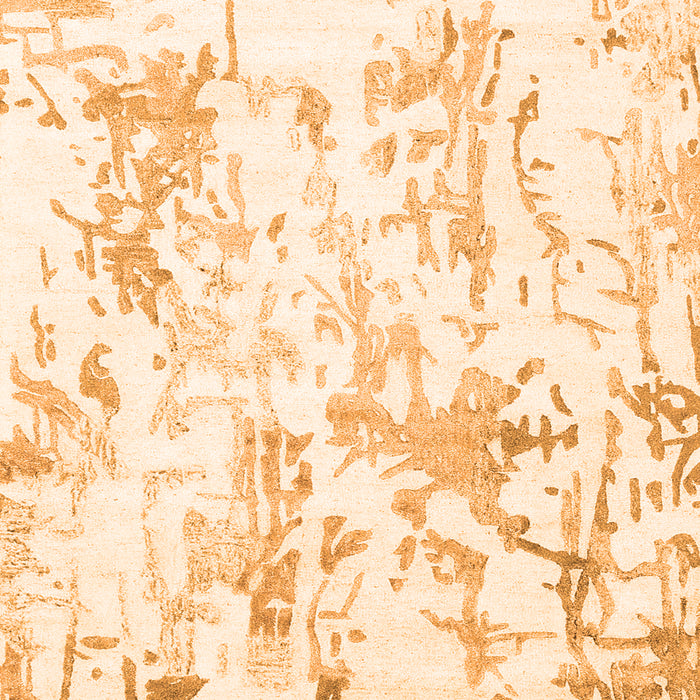 Solid Orange Modern Rug, con2299org