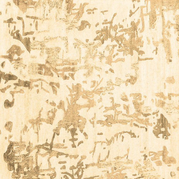 Square Solid Brown Modern Rug, con2299brn