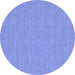 Round Machine Washable Abstract Blue Contemporary Rug, wshcon229blu