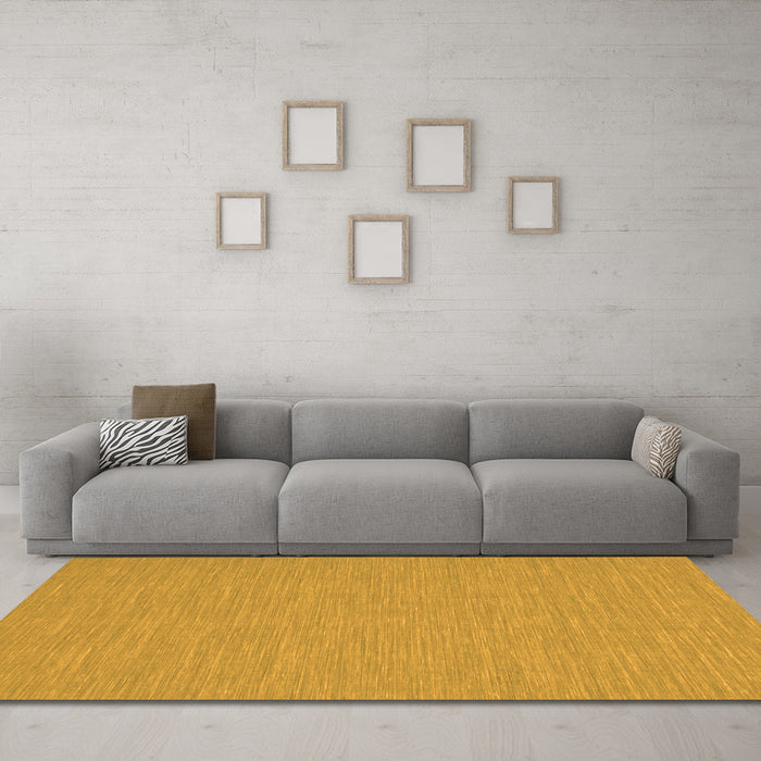 Machine Washable Abstract Orange Contemporary Area Rugs in a Living Room, wshcon229org