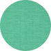 Round Abstract Light Blue Contemporary Rug, con229lblu