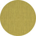 Round Abstract Brown Contemporary Rug, con229brn