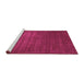 Sideview of Machine Washable Abstract Pink Contemporary Rug, wshcon22pnk