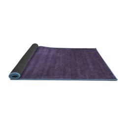 Sideview of Abstract Blue Contemporary Rug, con22blu