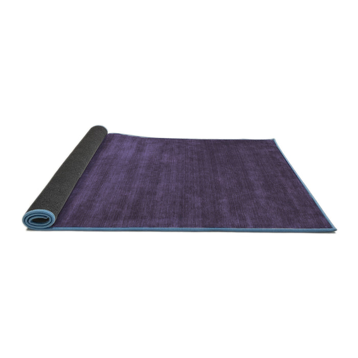 Sideview of Abstract Blue Contemporary Rug, con22blu