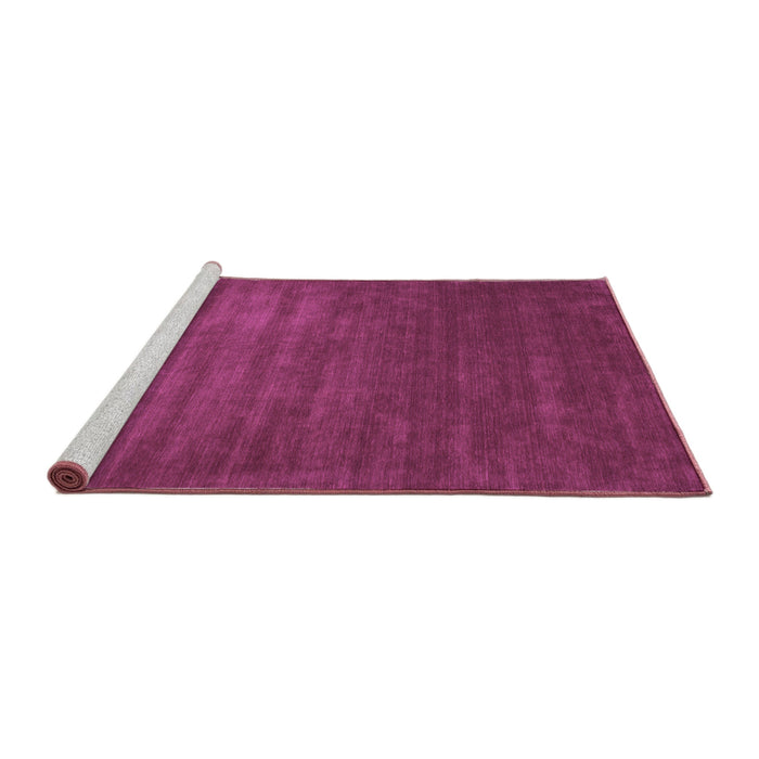 Sideview of Machine Washable Abstract Purple Contemporary Area Rugs, wshcon22pur