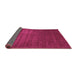 Sideview of Abstract Pink Contemporary Rug, con22pnk