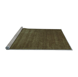 Sideview of Machine Washable Abstract Light Blue Contemporary Rug, wshcon22lblu