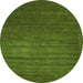 Machine Washable Abstract Green Contemporary Area Rugs, wshcon22grn