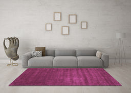 Machine Washable Abstract Purple Contemporary Area Rugs in a Living Room, wshcon22pur