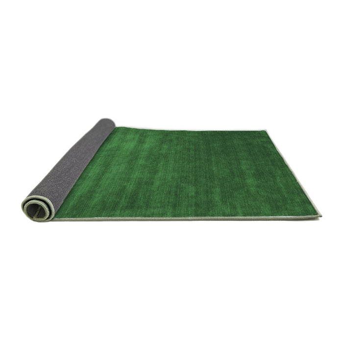 Sideview of Abstract Emerald Green Contemporary Rug, con22emgrn