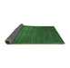 Sideview of Abstract Emerald Green Contemporary Rug, con22emgrn