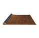 Sideview of Abstract Brown Contemporary Rug, con22brn