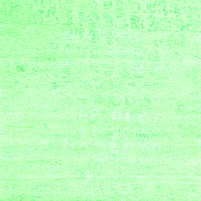 Serging Thickness of Abstract Green Contemporary Rug, con2300grn