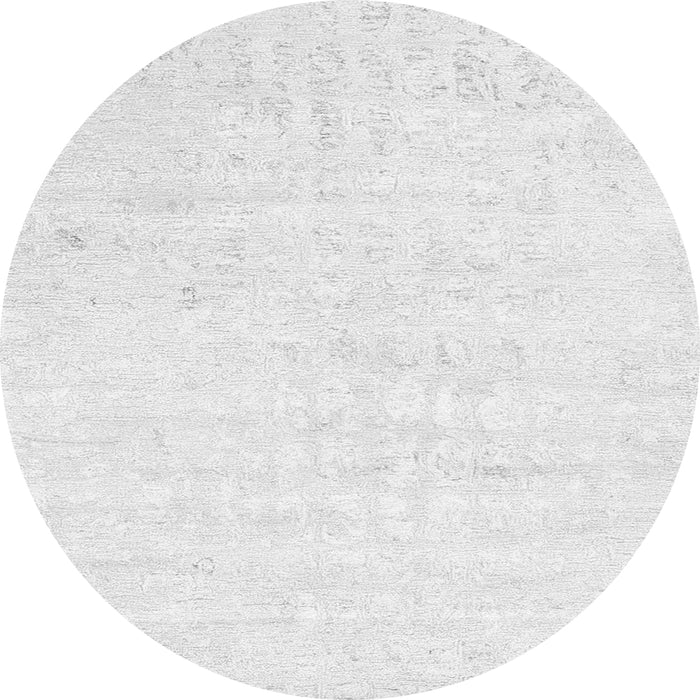Square Abstract Gray Contemporary Rug, con2300gry