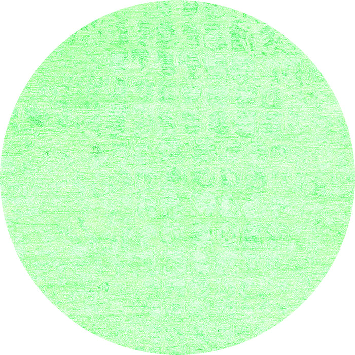 Machine Washable Abstract Green Contemporary Area Rugs, wshcon2300grn