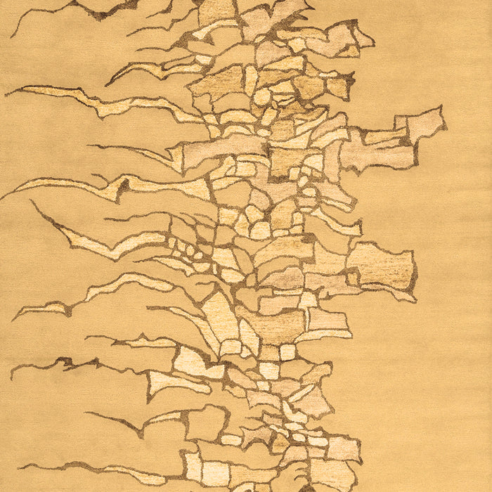 Abstract Brown Contemporary Rug, con2301brn