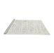 Serging Thickness of Machine Washable Contemporary Soft Ivory Beige Rug, wshcon2302