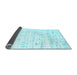 Sideview of Solid Light Blue Modern Rug, con2302lblu