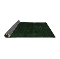 Sideview of Abstract Emerald Green Contemporary Rug, con2303emgrn