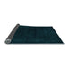 Sideview of Abstract Light Blue Contemporary Rug, con2303lblu