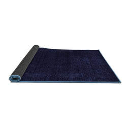 Sideview of Abstract Blue Contemporary Rug, con2303blu