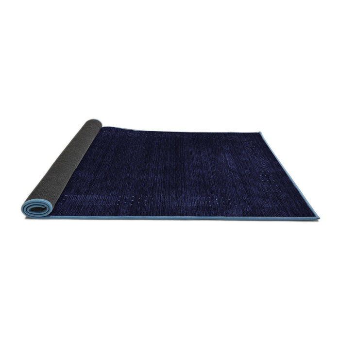 Sideview of Abstract Blue Contemporary Rug, con2303blu