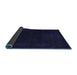 Sideview of Abstract Blue Contemporary Rug, con2303blu