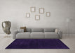 Machine Washable Abstract Purple Contemporary Area Rugs in a Living Room, wshcon2303pur