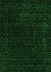 Abstract Green Contemporary Rug, con2303grn