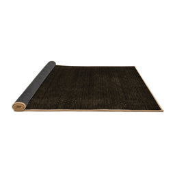 Sideview of Abstract Brown Contemporary Rug, con2303brn