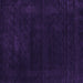 Square Machine Washable Abstract Purple Contemporary Area Rugs, wshcon2303pur