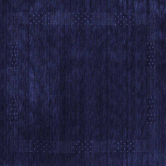 Square Machine Washable Abstract Blue Contemporary Rug, wshcon2303blu