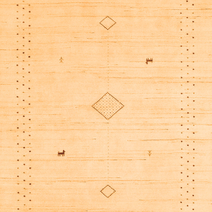 Serging Thickness of Machine Washable Solid Orange Modern Area Rugs, wshcon2304org