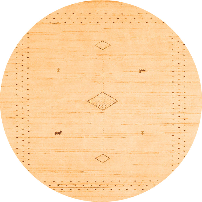 Machine Washable Solid Orange Modern Area Rugs, wshcon2304org